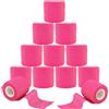 ANAMPION 12 Rotoli Benda Elastica Coesiva 5cmx4.5m Garza Autoadesiva Bende Nastro Crossfit Bendaggio Sportivo Non Tessuto Autoadesivo Benda Salvapelle Fasciature Per Pet Vet Wrap,Mani,Piedi,Ginocchia