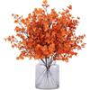 N&T NIETING Gypsophila fiori artificiali, 12 Pezzi fiori artificiali per il fai da te, fiori bouquet, feste, centrotavola, composizioni floreali e decorazioni per la casa (arancione)