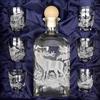 GTK - Geweihe & Trophäen KRUMHOLZ Schnapsgläser Set mit Karaffe 7-teilig Jagddekor im Geschenke Karton