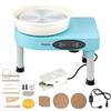 Huanyu Tornio da 30 cm con gambe regolabili e pedale 350W Macchina elettrica per ceramica con bacino staccabile e kit di strumenti per ceramica