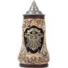 NENBOLEC Boccale di Birra Tedeschi Germania Stemma Oktoberfest Beer Stein Mug con Coperchio per Compleanno Regalo Uomini Padre Marito 1.0 Liter