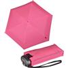 Knirps Ombrello mini tascabile da viaggio, piccolo, leggero - Stripes, rosa fluo, 93 cm