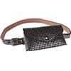 Egosy Marsupio da donna con borchie, Nero