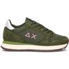 SUN68 Sneaker donna verde militare in suede