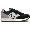 SUN68 Sneaker uomo nera, bianca e beige in suede