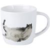 Maxwell & Williams DX1224 Tazza da caffè 400 ml - Serie Feline Friends - Porcellana bianca Gatto Belly Up - in confezione regalo