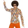 W WIDMANN MILANO Party Fashion - Camicia Anni '70,Camicia da Uomo,Stile Disco,Costumi di Carnevale