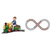 Peg Perego - Trenino Elettrico con Binari, Treno del Far West, 2 Anni+, Max. 15 Kg, 430*195 cm, Polipropilene, Unisex, Bambini dai 2 anni in su