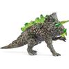 SCHLEICH ELDRADOR Creatures | Triceratopo di Pietra 70828 | Mostro ELDRADOR con Cristalli dorsali Trasparenti e Corna | Idea Regalo per Bambini | dai 7 Anni | 7 x 17 x 10 cm