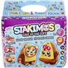 TOMY Stakimos Sporty Sam e Yummy Yasmin | Set per creare i tuoi adorabili personaggi 3D in schiuma di poliestere riciclato, non necessita di colla o taglio, kit artigianali per bambini dai 6 anni in