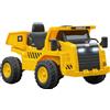 AIYAPLAY Escavatore per Bambini con Licenza Caterpillar in PP e Metallo Giallo