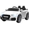 HOMCOM Auto Elettrica Bambini 3-5 Anni AUDI TT con Fari LED e Telecomando