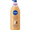NIVEA Crema Corpo Burro di Cacao Nutriente 400 ml, Crema idratante corpo 48h+ arricchita con Acido Ialuronico Puro, Burro di Cacao e Siero Nutrimento Intenso, Body lotion per pelle secca o molto secca