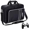 G-STORY Borsa, Borsa da trasporto,Borsa da viaggio per PS5 con cerniere in lega di zinco per console, controller e accessori,Skin per controller*1 inclusa