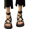 MJGkhiy Sandali Con Plateau Donna Eleganti Eleganti Espadrillas Sandali Sandali Tacco Basso Donna Bohemia Alto Comode Sandalo Scarpe da Sposa Aperte Infradito Con Zeppa Donna