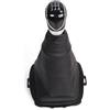 OBEST Pomello Leva Cambio 5 Marce con Cuffia Compatibile Ford 2008-2012 C1,Compatibile Ford Fiesta MK5 MK8 - Nero
