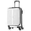 Hauptstadtkoffer - X-Berg - Bagaglio a mano, Valigia rigida, Trolley espandibile, ABS, 4 ruote, TSA, 55 cm, 42 litri, Bianco