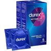 Durex Settebello 3XL Preservativi Extra Large Uomo in Lattice di Gomma Naturale Trasparenti Lubrificati Forma Classica con Serbatoio Vestibilità Ultra Spessore Medio - 2 Confezioni da 5 Profilattici