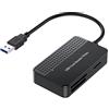 NAUXIU USB 3.0 Tipo C 4 In 1 Lettore di Schede di Memoria Smart Card Reader SD TF CF MS Compact Card Cavo Per Il Computer Portatile 15cm I5N5 Flash Adapter
