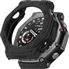 Generic Custodia robusta per Amazfit T-Rex 3, in morbido silicone, protezione per lo schermo, antiurto, per smartwatch Amazfit T-Rex 3 Outdoor (nero)
