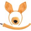 XEPST Animale Canguro Costume Set, Canguro Orecchie e Coda Set con Fascia e Coda per Animale Costume Cosplay di Compleanno Halloween Fancy Dress Rifornimenti del Partito