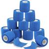 ANAMPION 12 Rotoli Benda Elastica Coesiva 5cmx4.5m Garza Autoadesiva Bende Nastro Crossfit Bendaggio Sportivo Non Tessuto Autoadesivo Benda Salvapelle Fasciature Per Pet Vet Wrap,Mani,Piedi,Ginocchia
