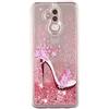 COTDINFOR Compatible with Huawei Mate 20 Lite Custodia Brillantini Liquido Glitter Floating Trasparente Silicone Antiurto Protettivo Cover per Huawei Mate 20 Lite High Heels XYLS.