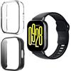 Effcotuo Cover per Xiaomi Redmi Watch 5 Active Custodia Cover,Pellicola Protettiva [Pellicola Flessibile] Soft HD TPU Trasparente Protezione Completa Vetro Morbido per Xiaomi Redmi Watch 5 Active