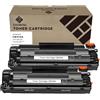 ZOOMTEC sostituzione per HP CB435A 35A Toner Cartucce compatibile per HP Laserjet P1005 P1006 P1007 P1008 P1009 Stampante (2x Nero)