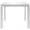 milani home MilaniHome.it - Tavolo da Pranzo Moderno di Design Allungabile Cm 90x90/150 Bianco per Interno Casa Cucina Sala da Pranzo Ristorantedi coloreBianco