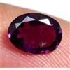 Glitzy Gems Pietra preziosa ovale non trattata certificata granato rodolite rosa-viola na...