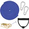 XIABYAYU Corda di Traino per Slittino, Accessori per Slitta, Corda da Slitta, 4M, Corda da Slitta con Moschettone e Manico, Fune da Slitta per Slittino in Inverno (B)