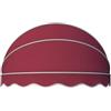 KDDFN Tenda Cappottina da Sole per Esterno,Tenda a Ventaglio da Balcone Pieghevole,Tessuto per Tende da Sole,Tettoia per Porta,UV Protezione Solare Antipioggia,con Raccordi (100cm/39in,Red)
