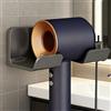 SQAQS Porta Asciugacapelli, Supporto per Piastra per Capelli Parete Fermacavi con Viti di Fissaggio per Riporre Asciugacapelli, Porta Asciugacapelli in Spaziale per Bagno, Camera da Letto