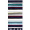 Tommy Hilfiger, Telo Mare o Piscina Maxi Spugna di Puro Cotone Cinigliato Athletic Navy 90x180 cm