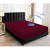 Sufdari Coprimaterasso impermeabile lenzuolo con angoli 90x200cm, coprimaterasso traspirante protezione del materasso impermeabile lenzuola con angoli antiumidità - Rosso