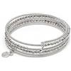 Vestopazzo bracciale rigido a molla a 5 linee lavorate placcate in argento,Nickel tested.Lavorazione artigianale.MI2090
