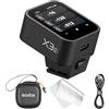 Godox X3S Trigger Touchscreen TTL per SONY, 2.4G Wireless Flash Trigger, HSS 1/8000s, 32 Canali & 99 ID, Batteria Integrata USB-C, Controllo Modelling Light/Zoom, Compatibile con Sistema Godox X