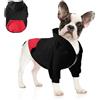meioro Felpe con cappuccio per cani Vestiti caldi per animali domestici Abbigliamento sportivo per cani e gatti con cappello e cerniera (XXL, Nero)