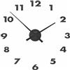 NeXtime 3074ZW Small Hands Orologio da Parete, Nero, 48 cm