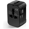 Zarivy Applique 3w 4000k Giotto rotondo nero con porta USB. Fornisce 150 lm di illuminazione con interruttore e dimensioni di 14 x 14 x 12 cm. Perfetto per qualsiasi spazio moderno.