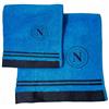 SSC NAPOLI hermet SSC Napoli Asciugamani Bagno, Set 2 Asciugamani Bagno, Asciugamano Viso, Asciugamano Bidet, Prodotto Ufficiale, 100% cotone, Set 2 pezzi