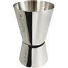 Tellier Louis Tellier N4135 - Bicchiere da Barman con misurino, 2 Pezzi, 20/40 ml
