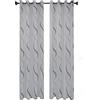 IlGruppone Il Gruppone Passione Casa Tenda Tende Finestra con Occhielli 4 Cm Decorazione a Pannello Soggiorno Moderno Salotto e Camera da Letto Cucina 1 o 2 Pannelli 140 X 290 in 3 Colori - 1Tenda - Grigio