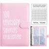 Rdddhur Challenge del Risparmio, Libro del Risparmio di Denaro Challenge, Agenda per Risparmiare Soldi, 100 Envelope Saving Challenge A5, 5050€ Budget Planner Budget Binder