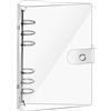 SinChic Raccoglitori Ad Anelli A5,Raccoglitore Ad 6 Anellia Copertina Morbida in PVC Trasparente per Diario Ufficio Casa Scuola