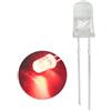 Innfeeltech 100pcs 5mm Lampadina Bianca Luce Rossa LED Diodi Luci DC 1.9V ~ 2.1V 20mA 5mm Elettronica Emittendo Componenti Diodi Luce LED