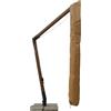 Megashopitalia Custodia per Ombrellone Decentrato 3x4 3x3 Metri Tondo Legno Alluminio Impermeabile da Esterno Cover per il Ricovero Universale