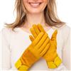 FRANCHETTI BOND Guanti in tessuto suedette con pollici per touch screen