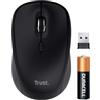 Trust Yuki Mouse Wireless Silenzioso Bluetooth + 2.4GHz con Batteria, Mouse Senza Fili Compatto per Mano Sinistra e Destra, 75% Plastica Riciclata, Mouse Bluetooth per Laptop PC iOS Android Mac